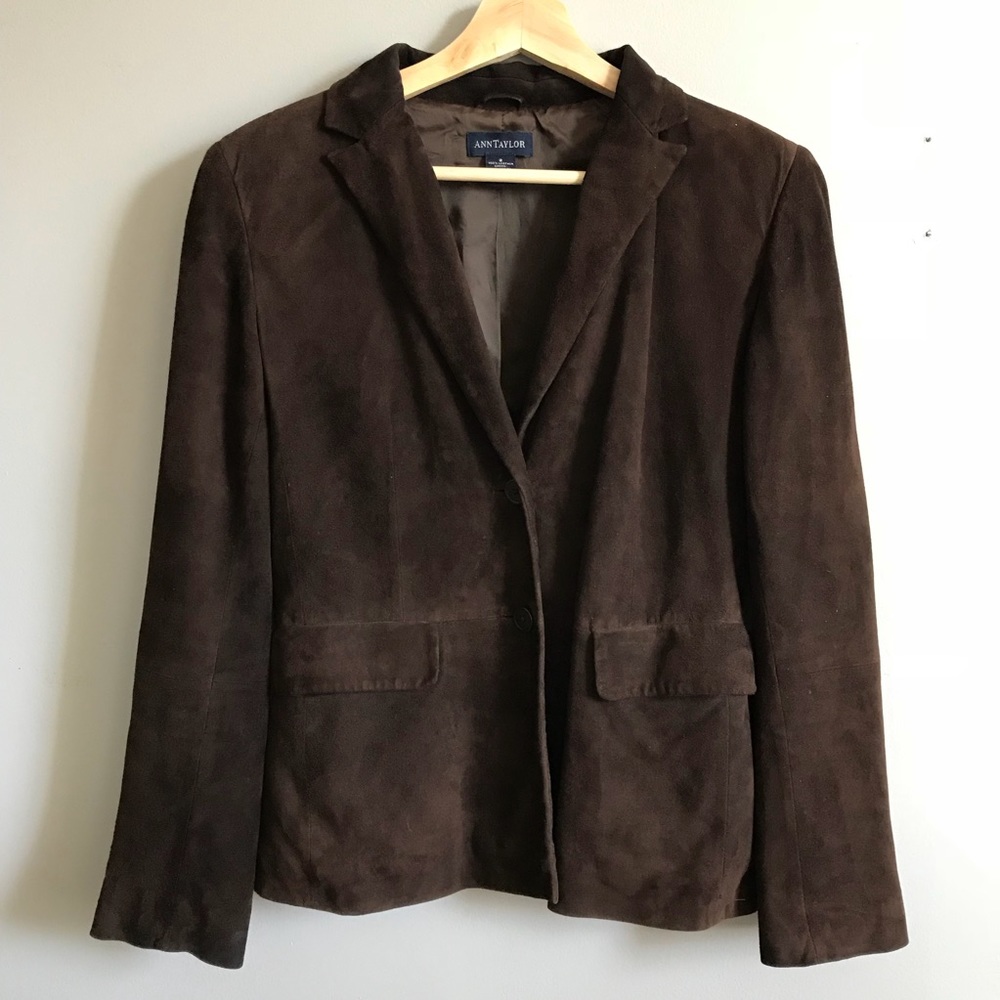 Beautiful Brown Suede Ann Taylor Blazer
